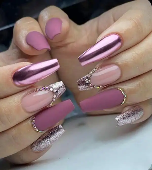 ناخن مدل آینه ای + زیباترین مدل های ناخن مدل آینه ای بسیار شیک و لاکچری