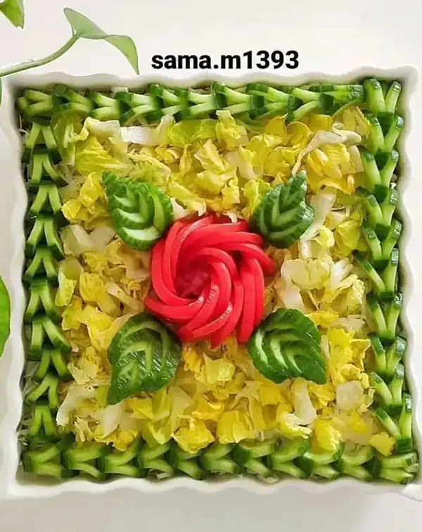 مدل سالاد + زیباترین مدل های دیزاین و تزیین سالاد بسیار مجلسی و شیک