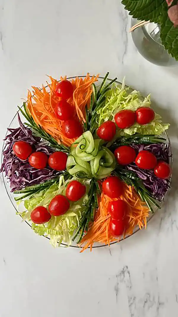 مدل سالاد + زیباترین مدل های دیزاین و تزیین سالاد بسیار مجلسی و شیک