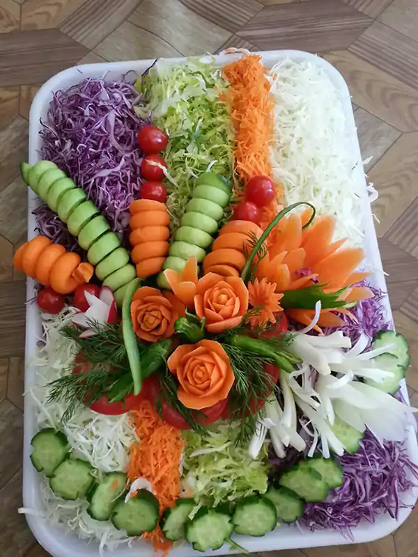 مدل سالاد + زیباترین مدل های دیزاین و تزیین سالاد بسیار مجلسی و شیک