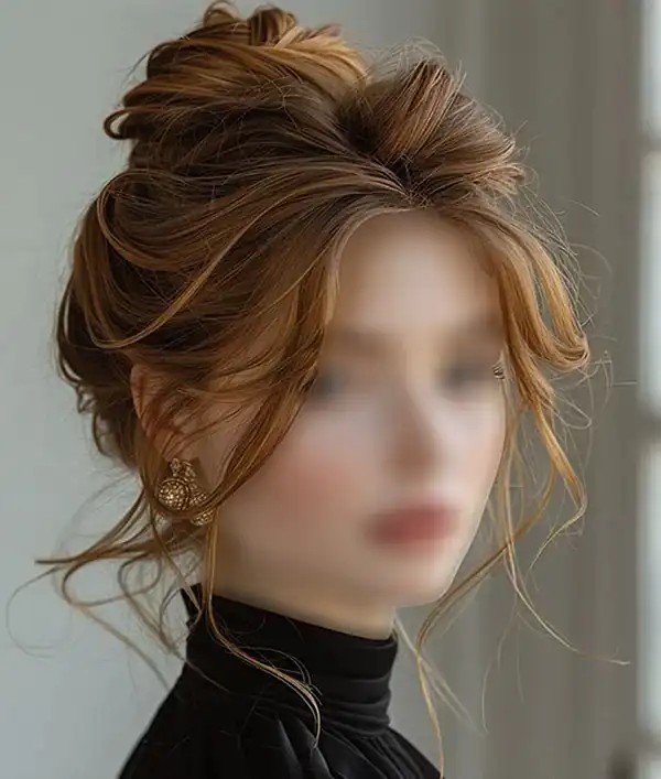 مدل شینیون اروپایی شلخته + زیباترین مدل های شینیون اروپایی شلخته ترند امسال