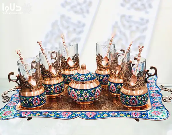 جدیدترین مدل سینی پذیرایی چای + زیباترین مدل های سینی پذیرایی چای ترند امسال