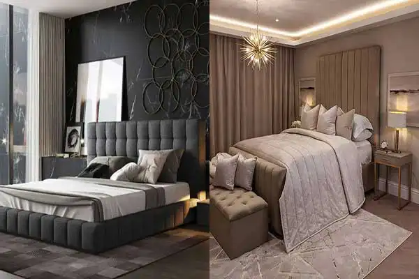 تخت خواب ساده و شیک دو نفره + ترکیبی از آرامش زیبایی و طراحی مینیمال