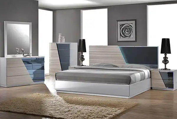 تخت خواب ساده و شیک دو نفره + ترکیبی از آرامش زیبایی و طراحی مینیمال