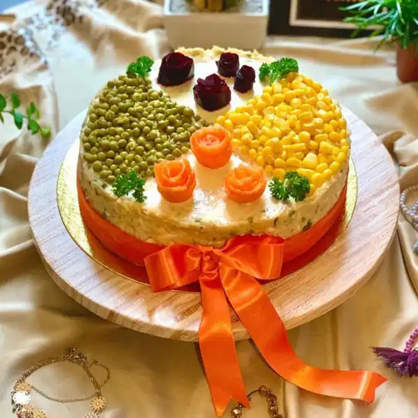 تزیین سالاد الویه + زیباترین مدل تزیین سالاد الویه برای میهمانی ها و جشن ها
