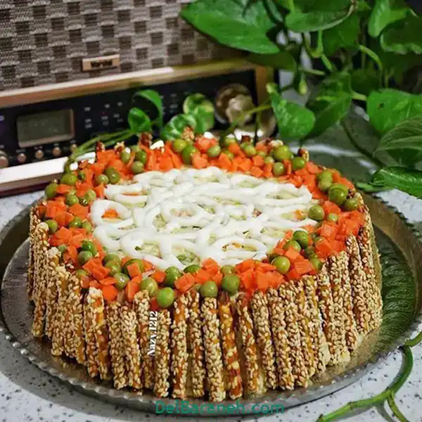 تزیین سالاد الویه + زیباترین مدل تزیین سالاد الویه برای میهمانی ها و جشن ها