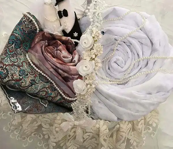 تزیین چادر عروس + زیباترین ایده های تزیین چادر عروس شیک برای هدیه بردن مراسم نامزدی