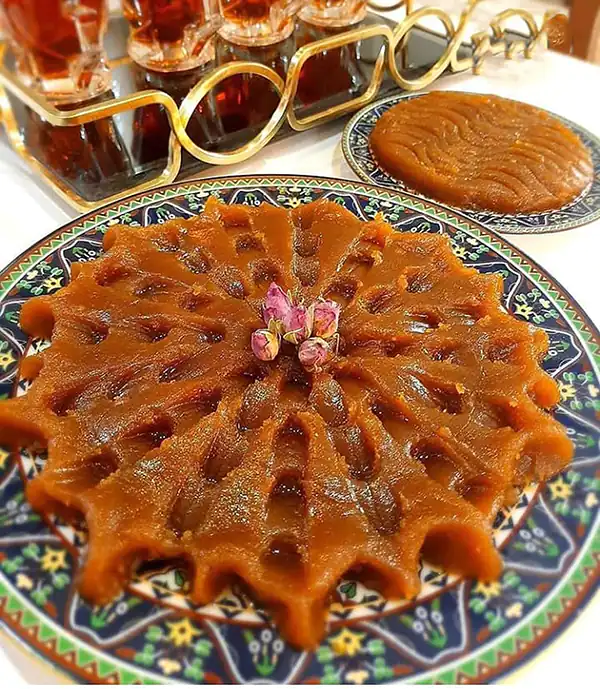 تزیین حلوا + زیباترین مدل های دیزاین و تزیین حلوا مجلسی بسیار شیک و لاکچری