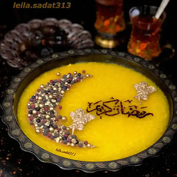 تزیین شله زرد + زیباترین دیزاین و تزیین شله زرد بسیار شیک و خوش سلیقه