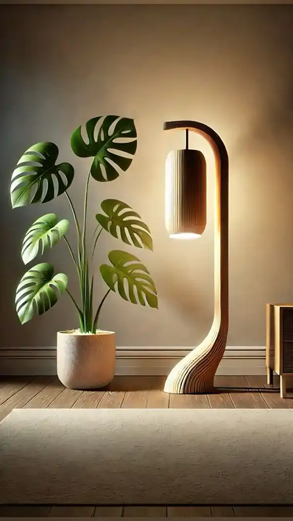آباژور ایستاده + چشمگیری جلوه دکوراسیون منزل با آباژور ایستاده