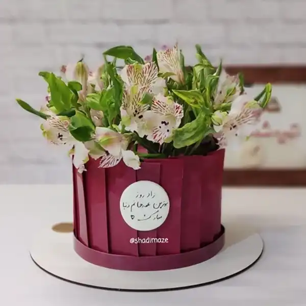 کیک مدل گلدان + جدید ترین کیک مدل گلدانی برای مراسمات شما