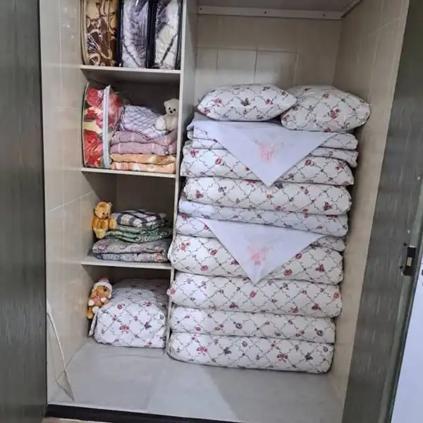چیدمان کمد دیواری برای رختخواب +چیدمان کمد دیواری برای رختخواب و نظم‌دهی بینظیر