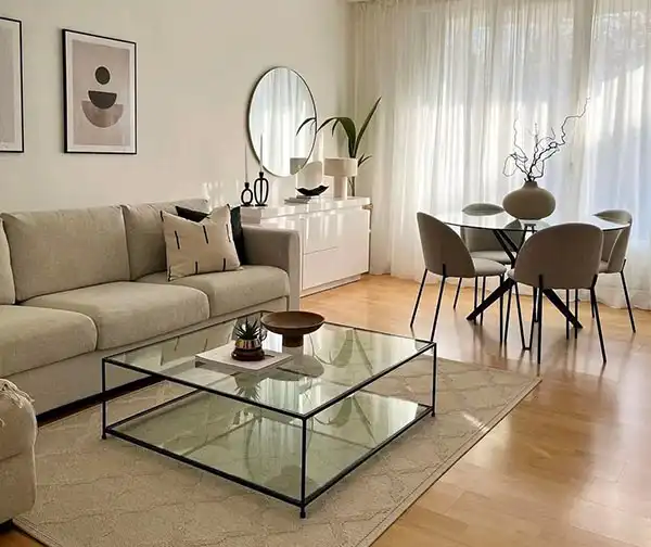 دیزاین پذیرایی مستطیل + دکوراسیون فوقالعاده با دیزاین های ترند پذیرایی مستطیل