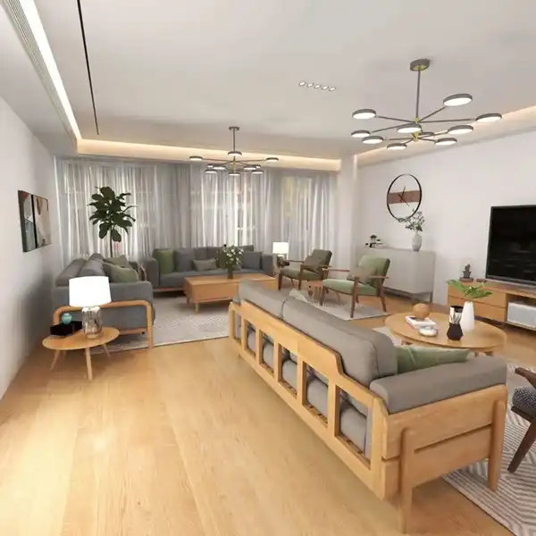 دیزاین پذیرایی مستطیل + دکوراسیون فوقالعاده با دیزاین های ترند پذیرایی مستطیل