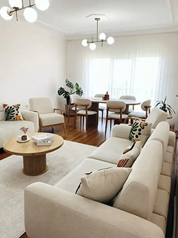 دیزاین پذیرایی مستطیل + دکوراسیون فوقالعاده با دیزاین های ترند پذیرایی مستطیل