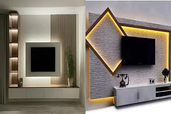دیزاین پشت تلویزیون + فضایی منحصربفرد با ایده‌های خلاقانه برای دیزاین پشت تلویزیون