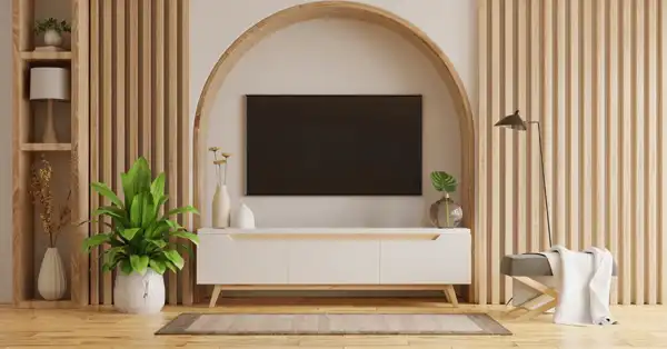 دیزاین پشت تلویزیون + فضایی منحصربفرد با ایده‌های خلاقانه برای دیزاین پشت تلویزیون