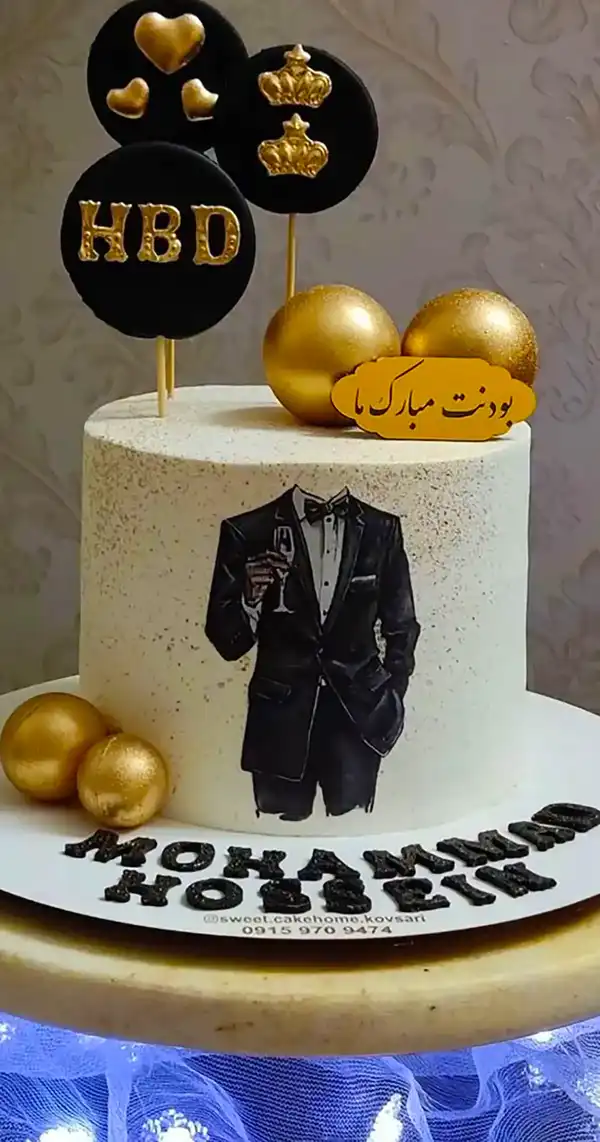 دیزاین تولد مردانه + دیزاینی جنتلمنانه برای تولد مردانه و پذیرایی یونیک