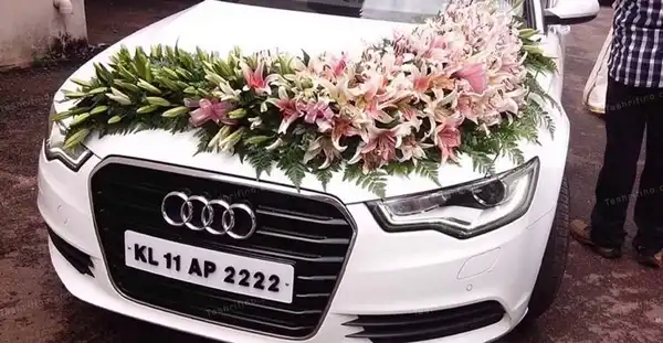 گل ماشین عروس جدید + گل ماشین عروس جدید با گل آرایی خاص و فوق العاده
