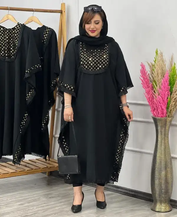 جدیدترین مدل مانتو عبایی + زیباترین مدل مانتو عبایی ساده و کارشده بسیار شیک برای درخشیدن شما