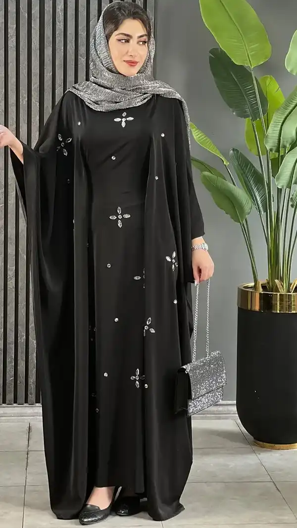 جدیدترین مدل مانتو عبایی + زیباترین مدل مانتو عبایی ساده و کارشده بسیار شیک برای درخشیدن شما