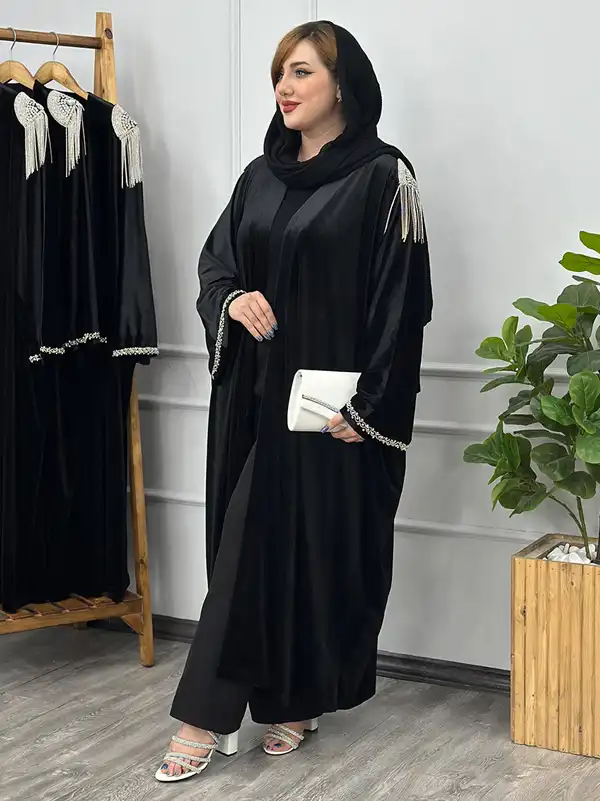 جدیدترین مدل مانتو عبایی + زیباترین مدل مانتو عبایی ساده و کارشده بسیار شیک برای درخشیدن شما