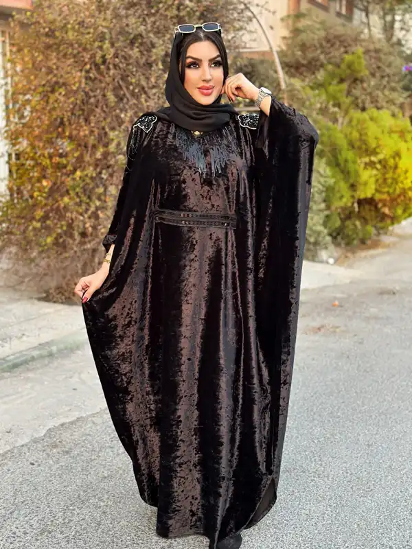 جدیدترین مدل مانتو عبایی + زیباترین مدل مانتو عبایی ساده و کارشده بسیار شیک برای درخشیدن شما