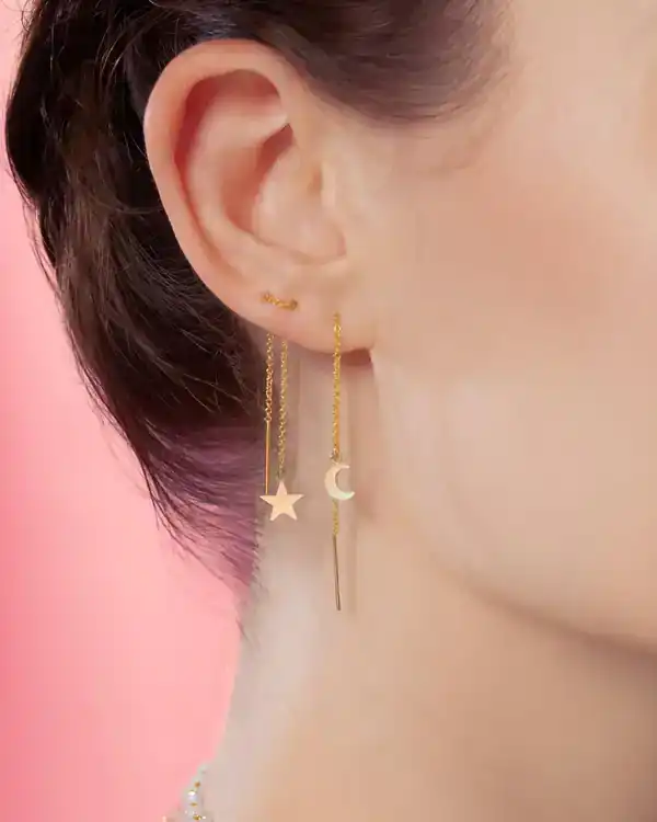 مدل گوشواره برای دو سوراخ گوش + مدل گوشواره برای دو سوراخ گوش با جذابیتی بینظیر