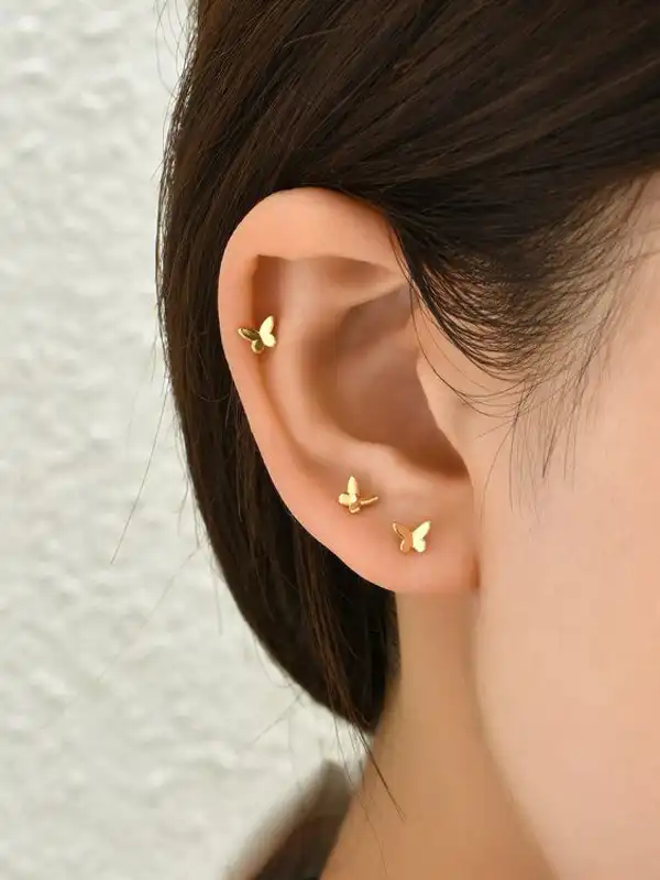 مدل گوشواره برای دو سوراخ گوش + مدل گوشواره برای دو سوراخ گوش با جذابیتی بینظیر