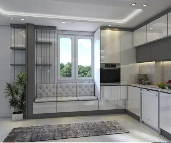 مدل کابینت آشپزخانه هایگلاس جدید + مدل پرطرفدار کابینت آشپزخانه هایگلاس جدید