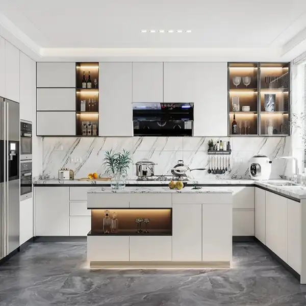 مدل کابینت آشپزخانه هایگلاس جدید + مدل پرطرفدار کابینت آشپزخانه هایگلاس جدید