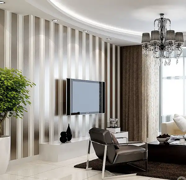 مدل کاغذ دیواری برای پشت تلویزیون +مدل کاغذ دیواری برای پشت تلویزیون و فصایی دنج و صمیمی
