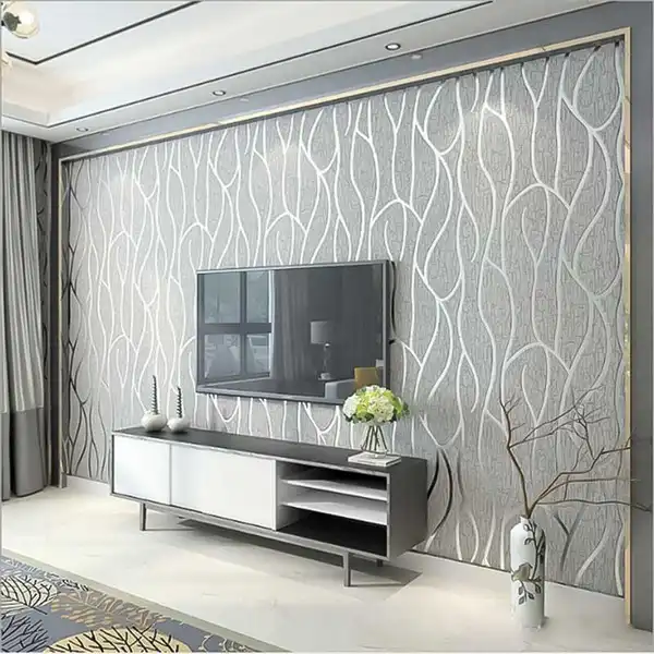 مدل کاغذ دیواری برای پشت تلویزیون +مدل کاغذ دیواری برای پشت تلویزیون و فصایی دنج و صمیمی