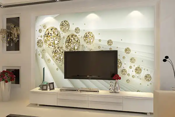 مدل کاغذ دیواری برای پشت تلویزیون +مدل کاغذ دیواری برای پشت تلویزیون و فصایی دنج و صمیمی