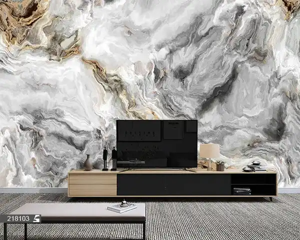 مدل کاغذ دیواری برای پشت تلویزیون +مدل کاغذ دیواری برای پشت تلویزیون و فصایی دنج و صمیمی