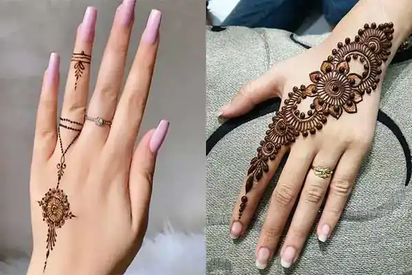 مدل حنا اسم + طراحی با حنا کاری جذاب و خلاقانه برای افراد جسور و خلاق
