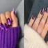 مدل ناخن امبره بنفش + مدل ناخن امبره بنفش و دستانی اغواگر و زیبا