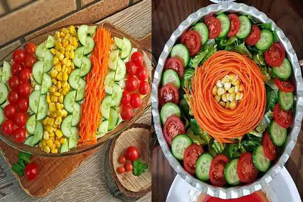 مدل سالاد با کاهو + زیباترین دیزاین های سالاد با کاهو بسیار آسان و سه سوته برای مهمانی های شما
