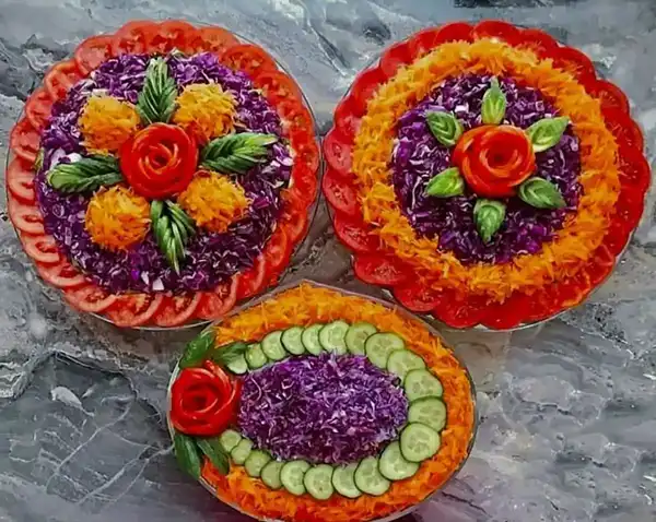 مدل سالاد با کاهو + زیباترین دیزاین های سالاد با کاهو بسیار آسان و سه سوته برای مهمانی های شما