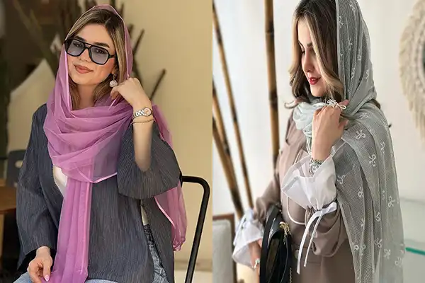 مدل شال + استایل منحصربفرد و چشمگیر با مدل شال جدید و ترند و خاص