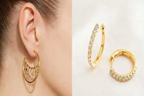 مدل گوشواره حلقه ای جدید + زیبا ترین مدل گوشواره حلقه ای جدید مناسب استایل شما