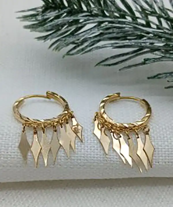 مدل گوشواره حلقه ای جدید + زیبا ترین مدل گوشواره حلقه ای جدید مناسب استایل شما