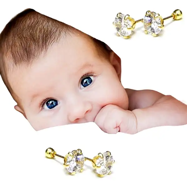 مدل گوشواره نوزادی + زیباترین مدل گوشواره نوزادی مناسب استایل شما