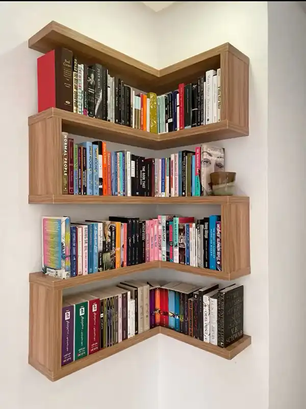 مدل کتابخانه دیواری شیک + مدرن ترین مدل کتابخانه دیواری شیک