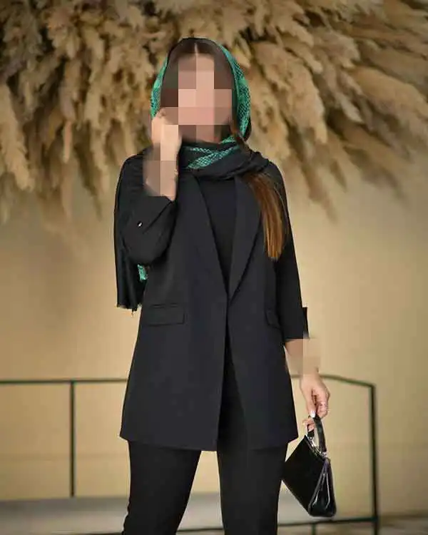 مدل مانتو با پارچه شانتون مشکی + شیک ترین مدل مانتو با پارچه شانتون مشکی برای شیک پوشان