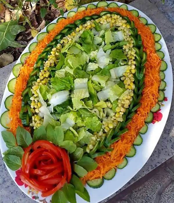 مدل سالاد بیضی + جدید ترین تزیین مدل سالاد بیضی