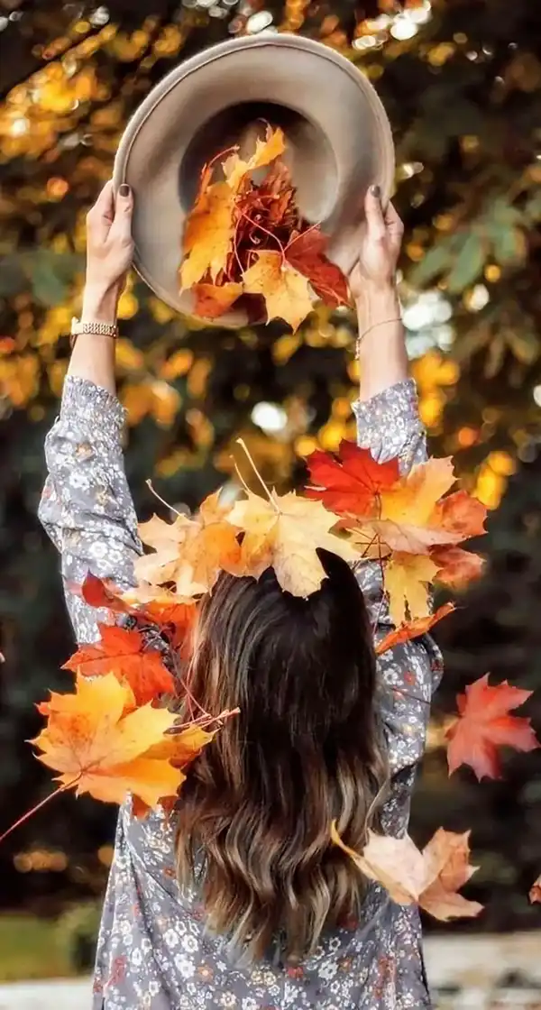 مدل عکس پاییزی + ژست‌ ومدلهای خلاقانه و خاص برای عکاسی پاییزی به یادماندنی
