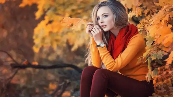 مدل عکس پاییزی دخترانه + ایده های مرموز و جذاب ژست عکس پاییزی دخترانه