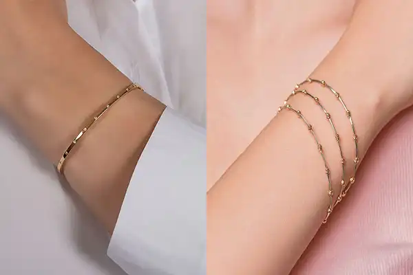 مدل النگو باریک + جز جدایی‌ناپذیر زیورآلات طلا در بین خانم‌ها مدل النگو باریک شیک