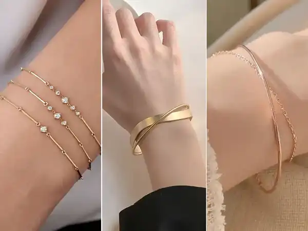 مدل النگو باریک + جز جداییناپذیر زیورآلات طلا در بین خانمها مدل النگو باریک شیک